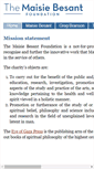 Mobile Screenshot of maisiebesant.org
